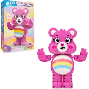 image:imageBLDR Care Bears Cheer Bear 7Inch Articulated Building Set 446 Pcs 0344Cheer Bear