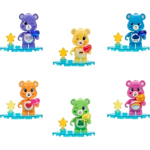image:imageBLDR Care Bears Mini Figure 6Pack Series One  Six 15Inch Buildable Figures Plus Accessories and Bases with 48 Pieces 0391 Amazon Exclusive