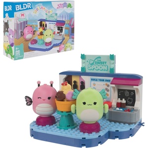 image:imageBLDR Squishmallows Sidewalk Cafe Building Set  Lil Gouda the Grilled Cheese and Cillian theCow Buildable Figures  Squishmallows Fans 8 0359Frozen Yogurt Fun
