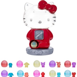 image:imageHello Kitty and Friends 12Inch Gumball Machine  Collectible Capsule Toy Dispenser with 10 Exclusive 1 Glitter and Iridescent Figures  Ages 6