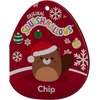 image:imageSquishmallows Original 8in Chip the Beaver with Santa Hat  Official Jazwares Holiday PlushBeaver With Santa Ha