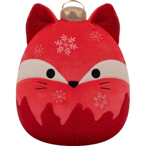 image:imageSquishmallows Original 8in Chip the Beaver with Santa Hat  Official Jazwares Holiday PlushRed Fox Frosted Ornamen