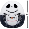 image:imageSquishmallows Original 12in Disney Jack Skellington Holding Zero  Official Jazwares Plush LittleMediumJack Skellington
