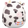 image:imageSquishmallows Original 12in Donny the Yellow Koala with Happy Birthday on Belly  Official Jazwares Birthday Plush MediumSizedCow Holding happy Birthday Sign