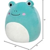 image:imageSquishmallows Original 12in Natty the Black Labrador Dog with Festive Red Bandana  Official Jazwares Holiday Plush MediumSizedFrog With Mint Green Belly