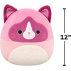 image:imageSquishmallows Original 12in Natty the Black Labrador Dog with Festive Red Bandana  Official Jazwares Holiday Plush MediumSizedPink Snowshoe Cat