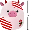 image:imageSquishmallows Original 14in Patton the Red Peppermint Cow  Official Jazwares Holiday PlushRed Peppermint Cow