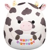 image:imageSquishmallows Original 12in Donny the Yellow Koala with Happy Birthday on Belly  Official Jazwares Birthday Plush MediumSizedCow Holding happy Birthday Sign