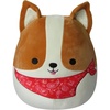 image:imageSquishmallows Original 12in Natty the Black Labrador Dog with Festive Red Bandana  Official Jazwares Holiday Plush MediumSizedCorgi With Red Bandana