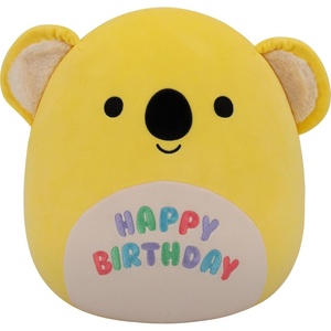 image:imageSquishmallows Original 12in Donny the Yellow Koala with Happy Birthday on Belly  Official Jazwares Birthday Plush MediumSizedYellow Koala happy Birthday