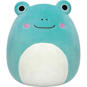 image:imageSquishmallows Original 12in Natty the Black Labrador Dog with Festive Red Bandana  Official Jazwares Holiday Plush MediumSizedFrog With Mint Green Belly