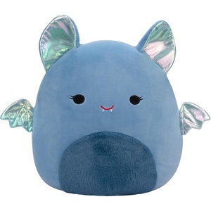 image:imageSquishmallows Original 14in Blubo the Neon Blue Bear in Pink Clown Costume  Official Jazwares Halloween Plush LargeMuted Blue Bat