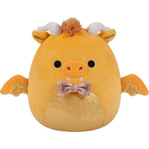 image:imageSquishmallows Original 8in Wade the Brown Werewolf in Grim Reaper Costume  Official Jazwares Halloween Plush LittleGold Dragon With Bowtie