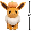 image:imagePokemon Glaceon Plush  8Inch Soft Plush with Authentic DetailsEevee With Pumpkin