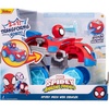 image:imageJazwares Marvel Spidey and HIS Amazing Friends Spidey MECH Web Crawler  8Inch Transforming Vehicle  Toys Featuring Your Friendly Neighborhood Spideys