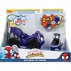 image:imageJazwares Marvels Spidey and His Amazing Friends Jump Attack Vehicle Black Panther  Jump Attack 2in1 Vehicle with Black Panther  Toys Featuring Your Friendly Neighborhood Spideys