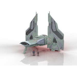 image:imageStar Wars Micro Galaxy Squadron The Hex  9Inch Vehicle with Rotating Wings and Cockpit Plus Two 1Inch Micro Figure Accessories