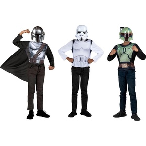 image:imageStar Wars The Mandalorian Official Youth DressUp Box  Costume Tops and Masks of The Mandalorian Boba Fett and Stormtrooper Multi