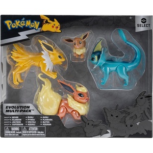 image:imagePokemon Select Eevee Evolution Pack  Features 2Inch Eevee Plus 3Inch Jolteon Vaporeon and Flareon Battle FiguresStyle 4
