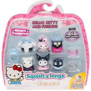 image:imageSquishalongs Hello Kitty and Friends MiniSquish  Accessory 6Pack Chart ToppersChart Toppers