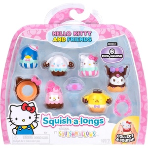 image:imageSquishalongs Hello Kitty and Friends MiniSquish  Accessory 6Pack Chart ToppersIce Cream