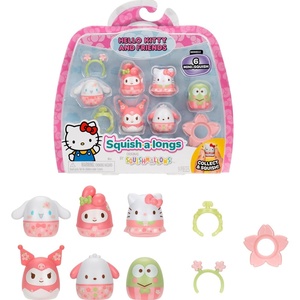 image:imageSquishalongs Hello Kitty and Friends MiniSquish  Accessory 6Pack Chart ToppersSakura